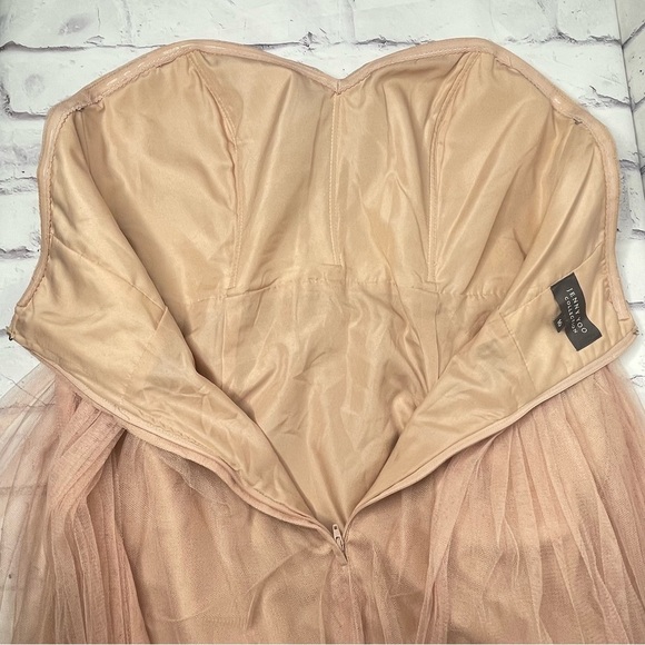 Jenny Yoo Annabelle Convertible Dress Sz 16 Soft Blush Bridesmaid Wedding Tulle - Picture 10 of 11